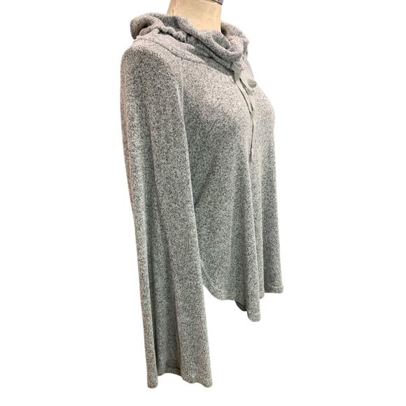 XXL Gilligan & O'Malley Sleepwear Womens Gray Shirt Cowl Drawstring Neck - Picture 8 of 10
